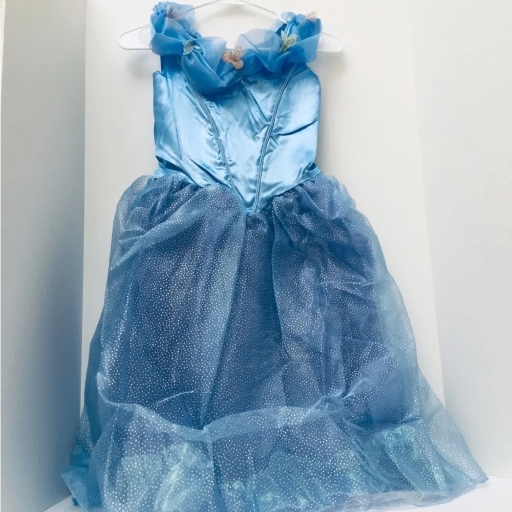 NWT Cinderella Disney Blue Halloween Costume M ( 7-8)